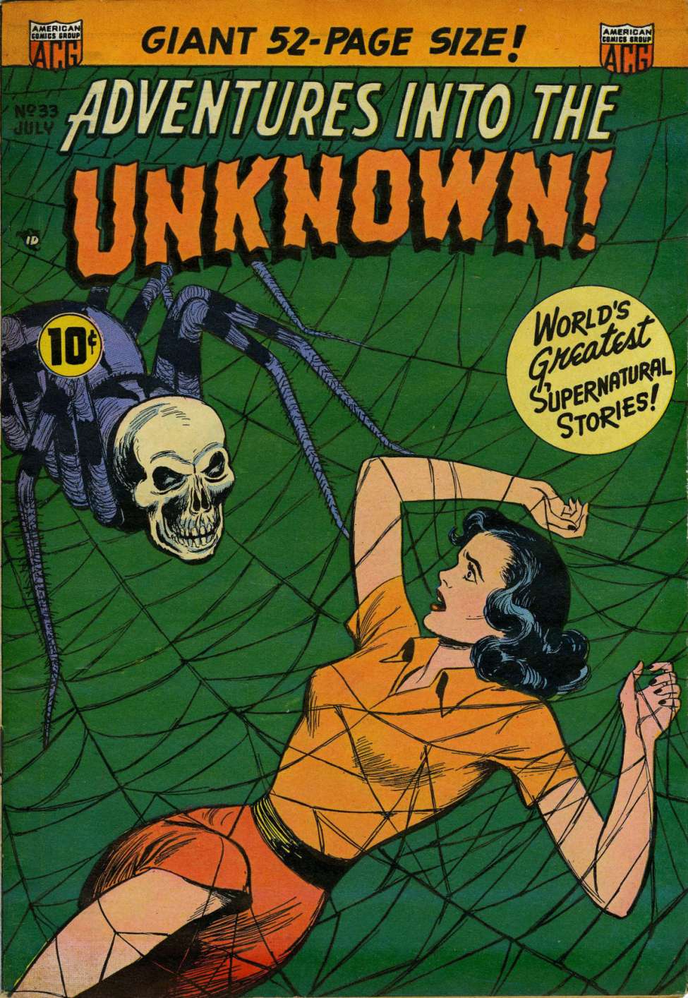 Comic Book Cover For Adventures into the Unknown 33