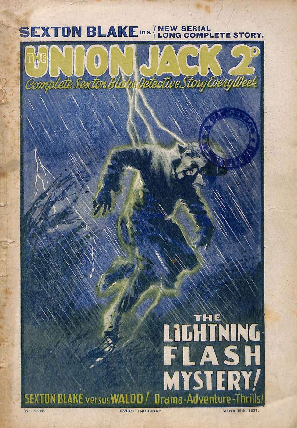 Book Cover For Union Jack 1222 - The Lightning-Flash Mystery!