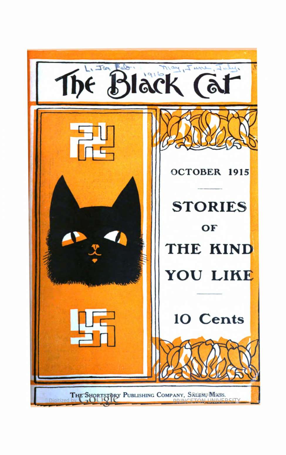 Book Cover For The Black Cat v21 1 - When Bink Over-Reached - William H. Hamby