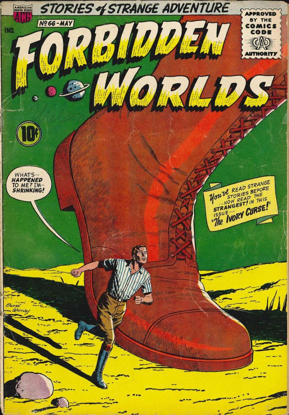 Comic Book Cover For Forbidden Worlds 66