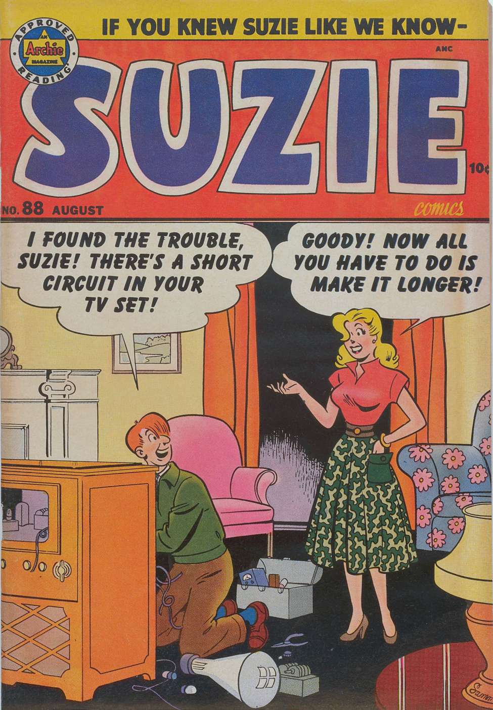 Comic Book Cover For Suzie Comics 88