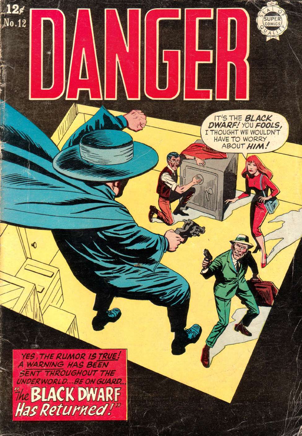 Comic Book Cover For Danger 12