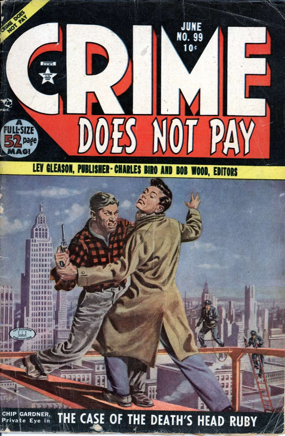 Comic Book Cover For Crime Does Not Pay 99