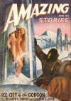 Cover For Amazing Stories v22 6 - Ice City of the Gorgon - Richard S. Shaver