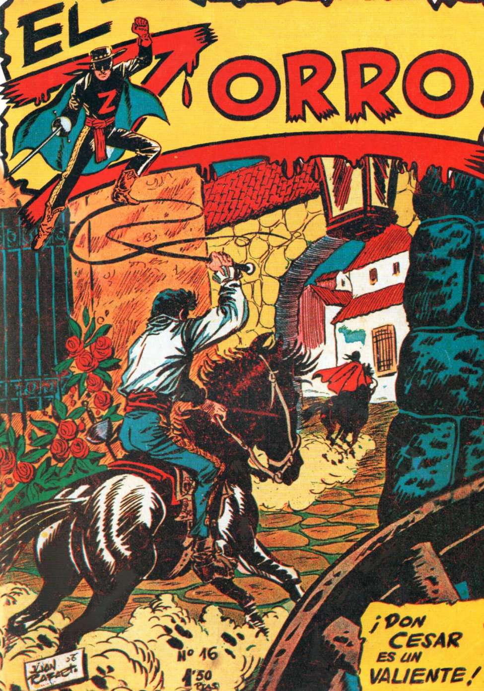 Comic Book Cover For El Zorro 16 - Don Cesar es un Valiente!