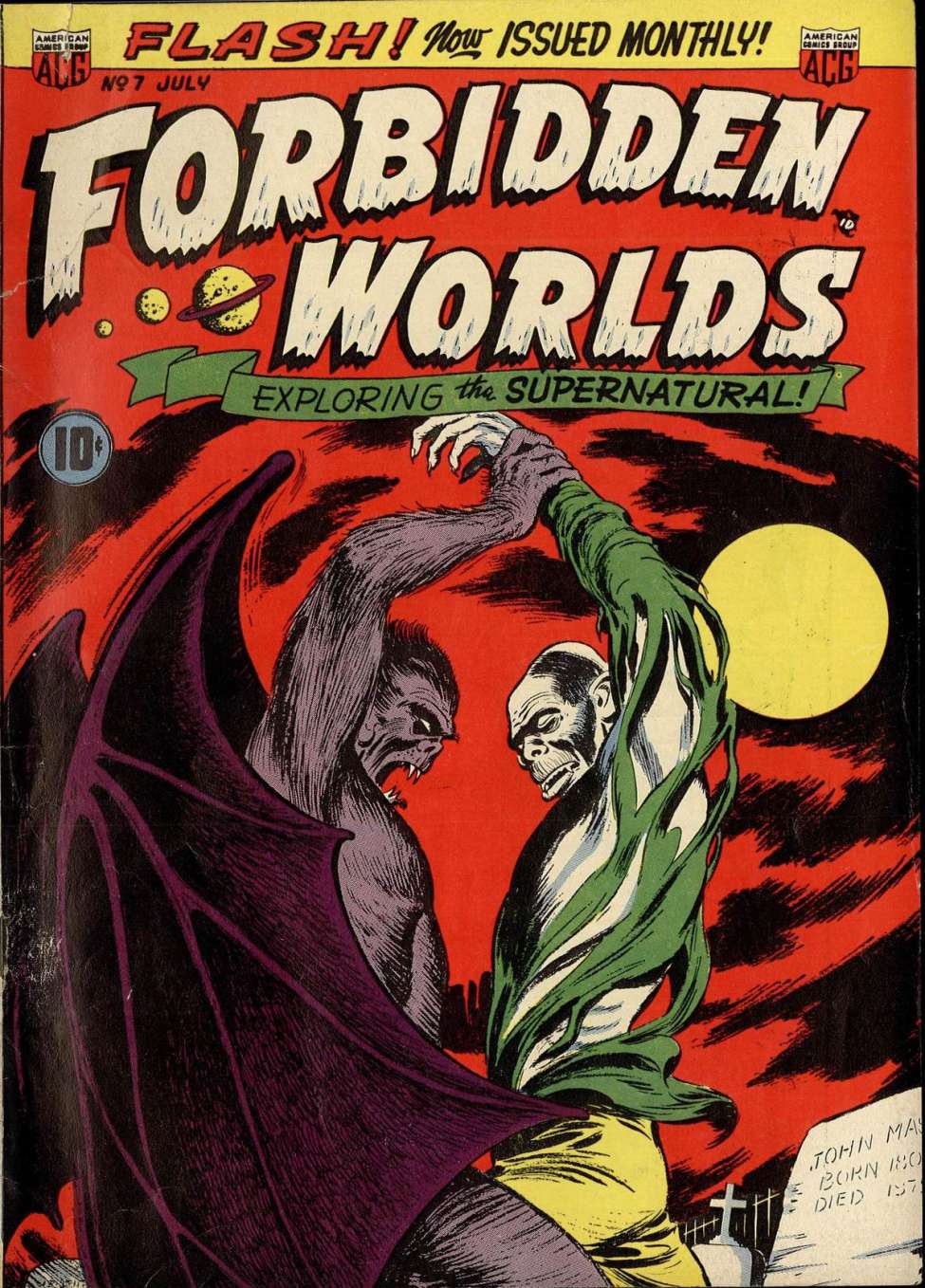 Comic Book Cover For Forbidden Worlds 7