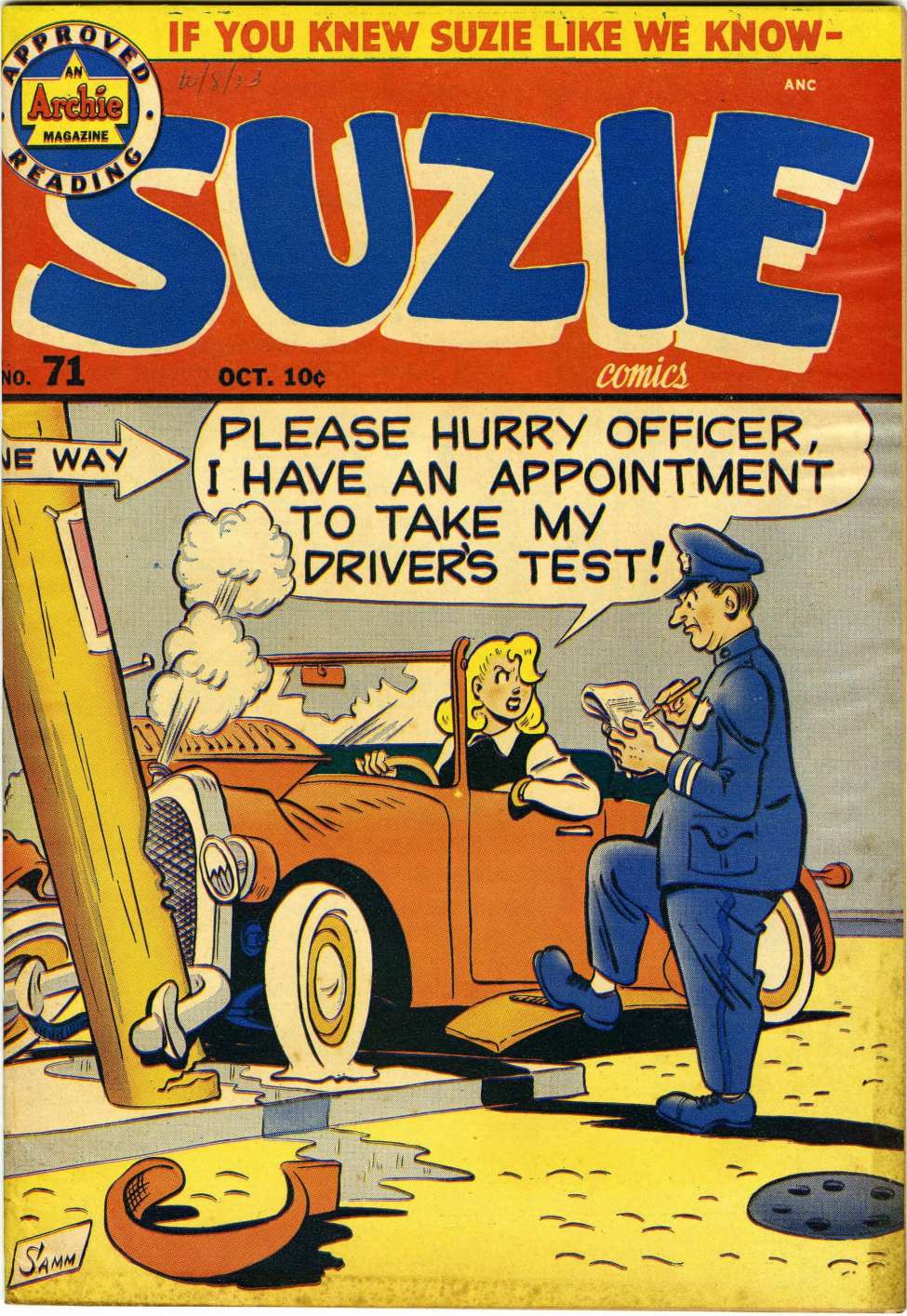 Comic Book Cover For Suzie Comics 71