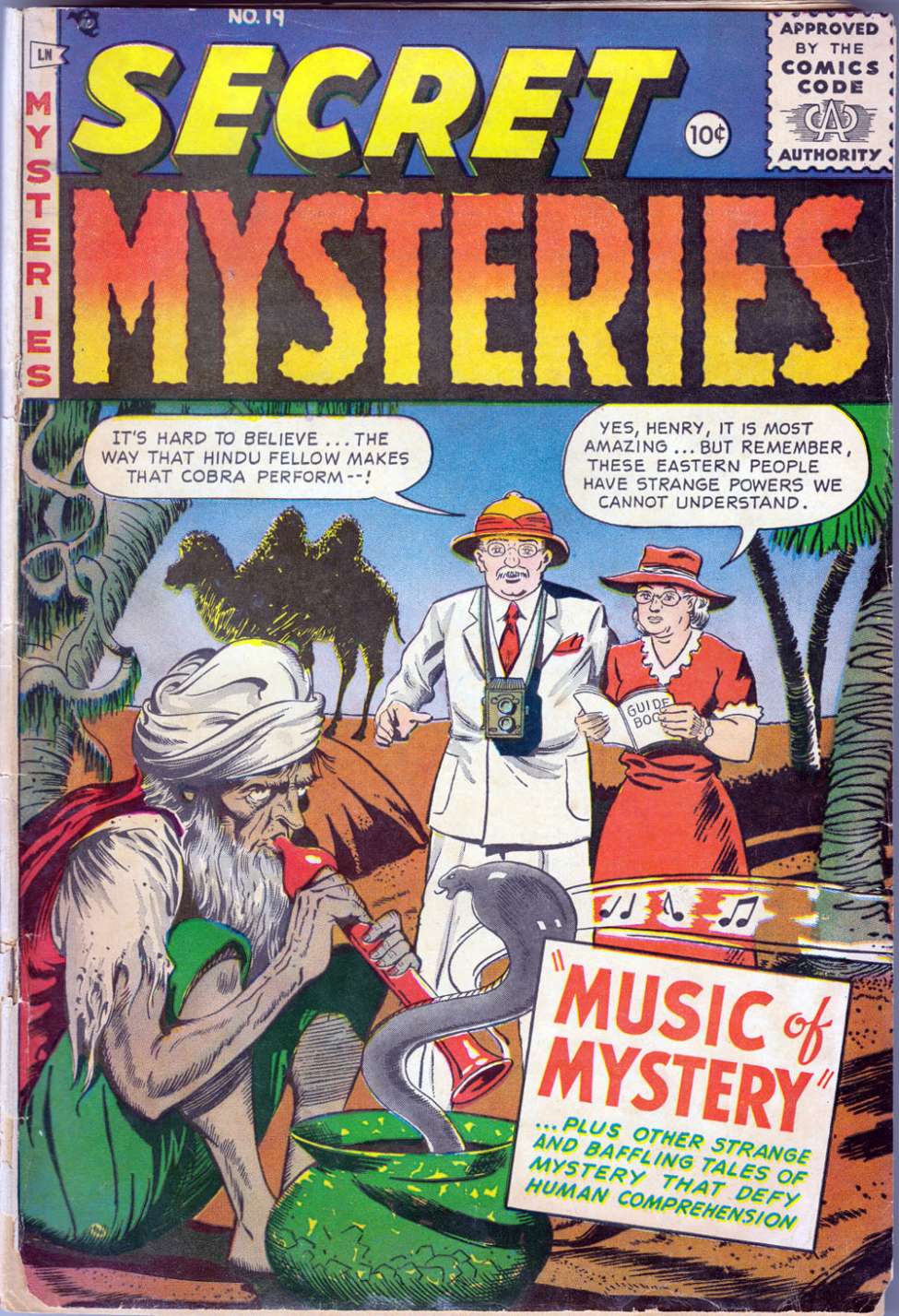 Comic Book Cover For Secret Mysteries 19