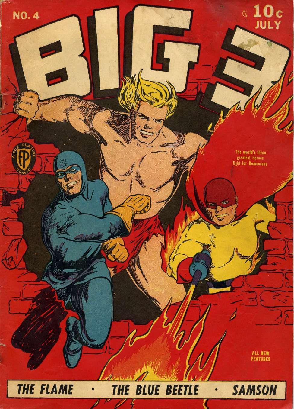 Comic Book Cover For Big 3 4 (alt) - Version 2