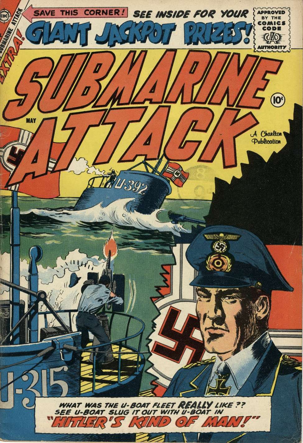 Comic Book Cover For Submarine Attack 16 - Version 2
