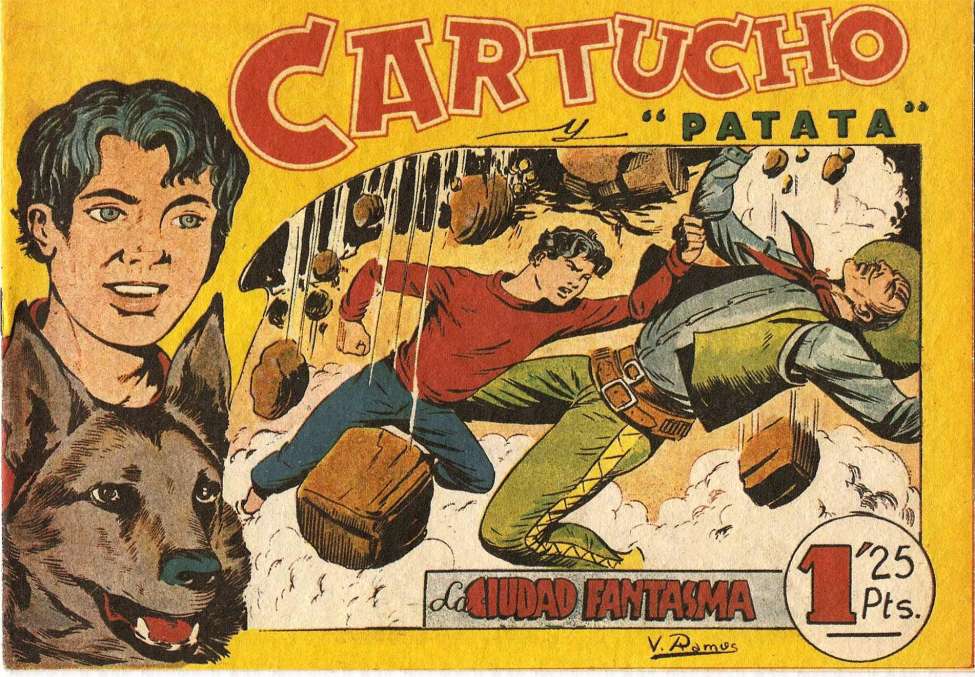 Comic Book Cover For Cartucho y Patata 3 - La Ciudad Fantasma