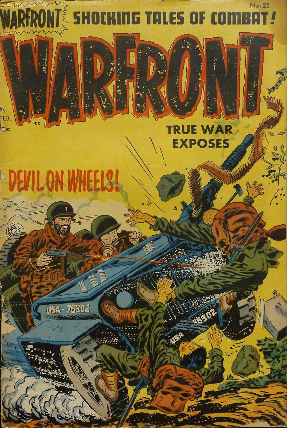 Comic Book Cover For Warfront 25 - Version 2