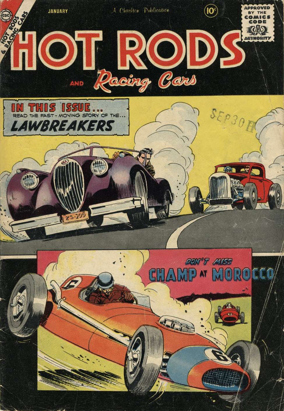 Comic Book Cover For Hot Rods and Racing Cars 38