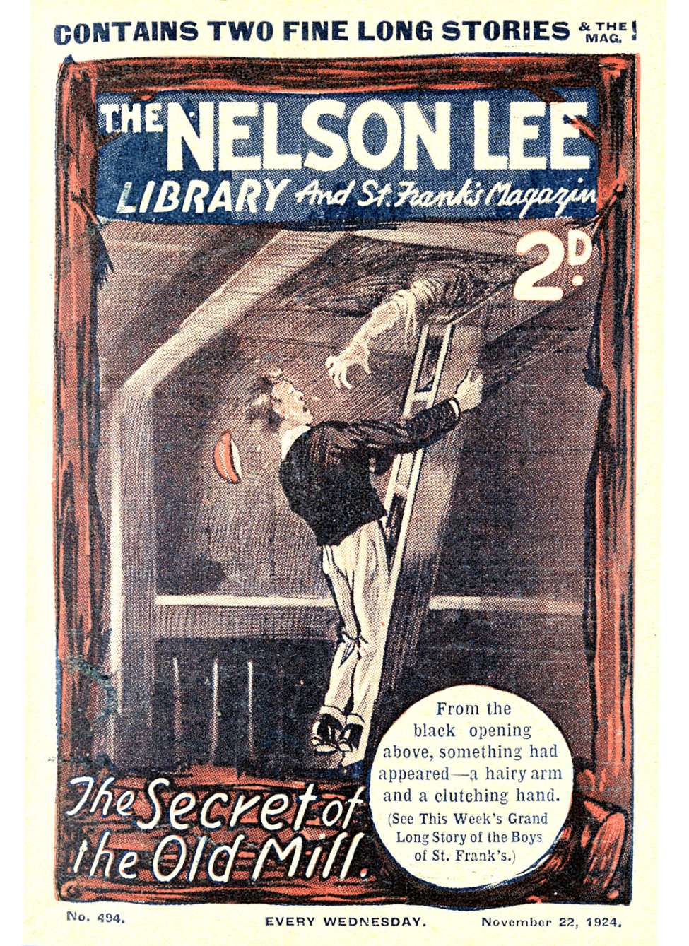 Comic Book Cover For Nelson Lee Library s1 494 - The Secret of the Old Mill