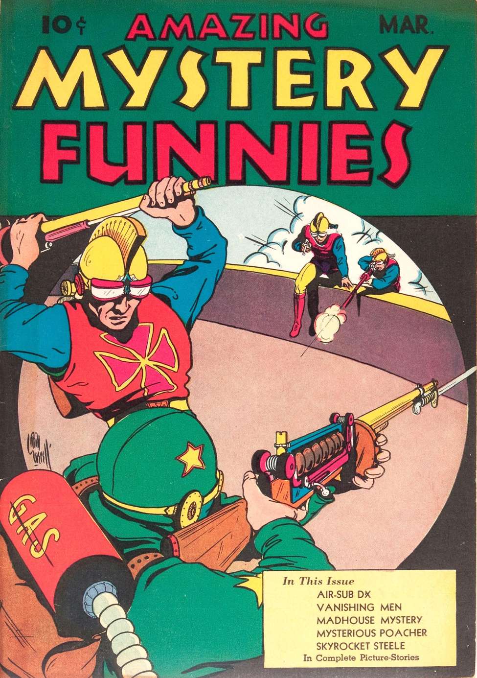 Book Cover For Amazing Mystery Funnies 7 (v2 3) - Version 2