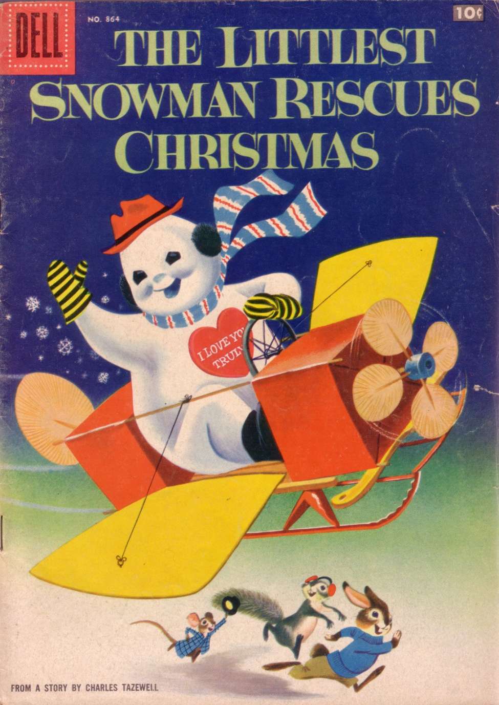 Book Cover For 0864 - The Littlest Snowman Rescues Christmas