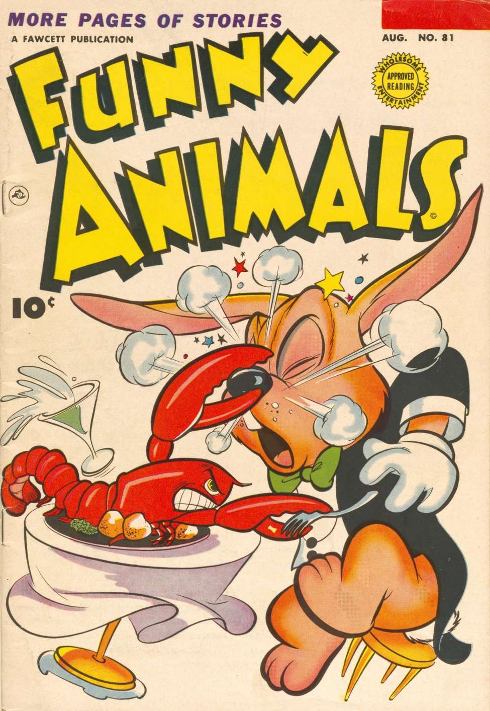 Book Cover For Fawcett's Funny Animals 81
