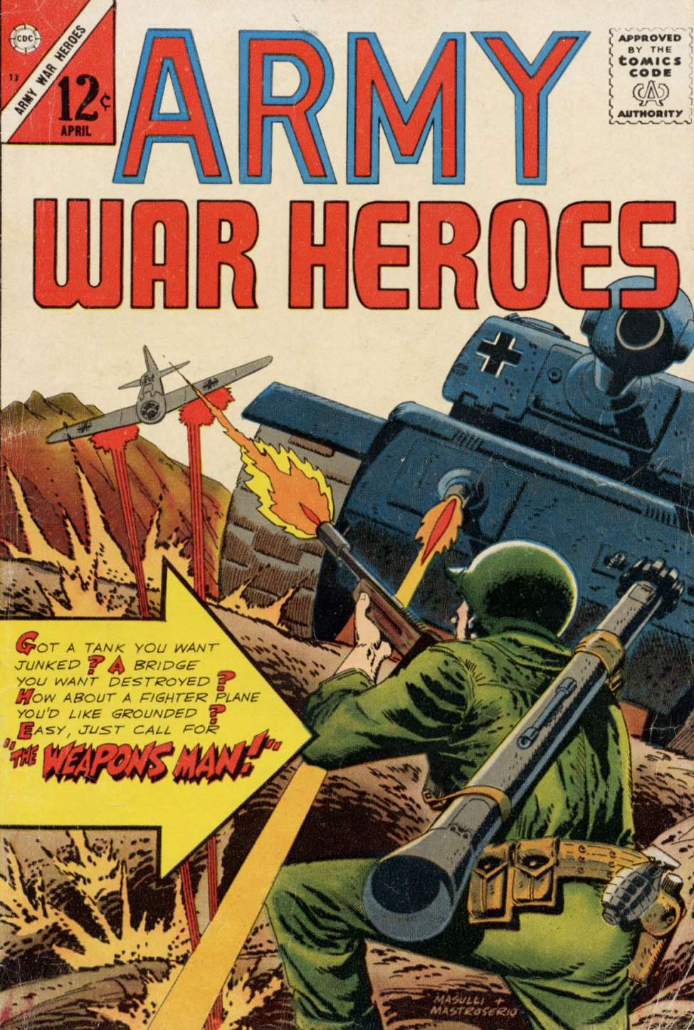Comic Book Cover For Army War Heroes 13