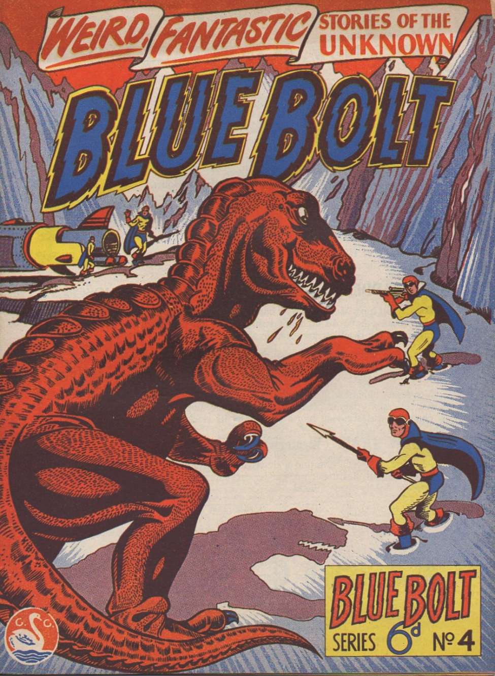 Comic Book Cover For Blue Bolt 4