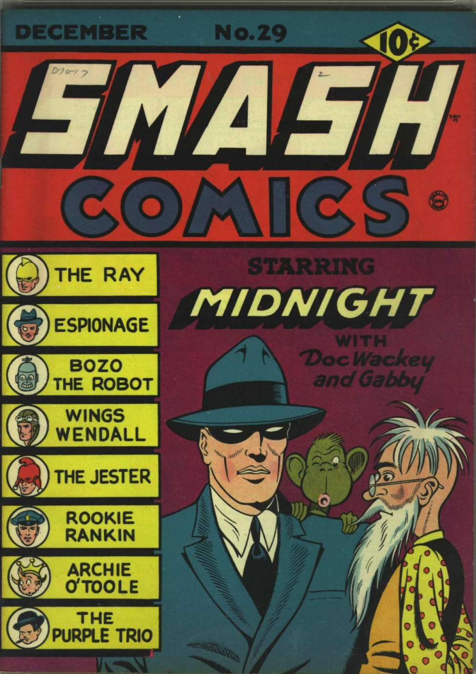 Comic Book Cover For Smash Comics 29 - Version 1
