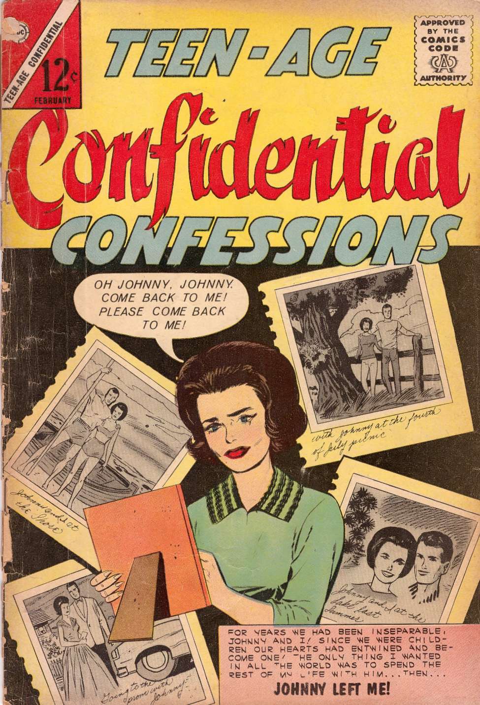 Comic Book Cover For Teen-Age Confidential Confessions 16