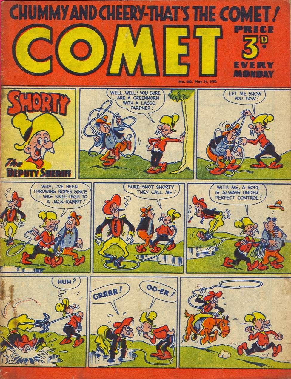 Comic Book Cover For The Comet 202