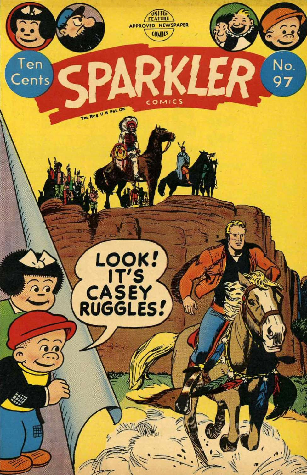 Comic Book Cover For Sparkler Comics 97