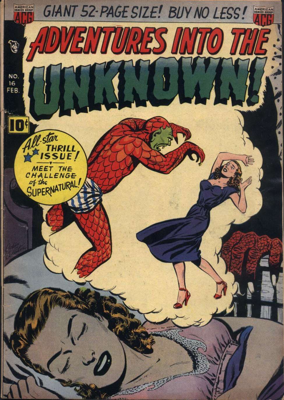 Comic Book Cover For Adventures into the Unknown 16