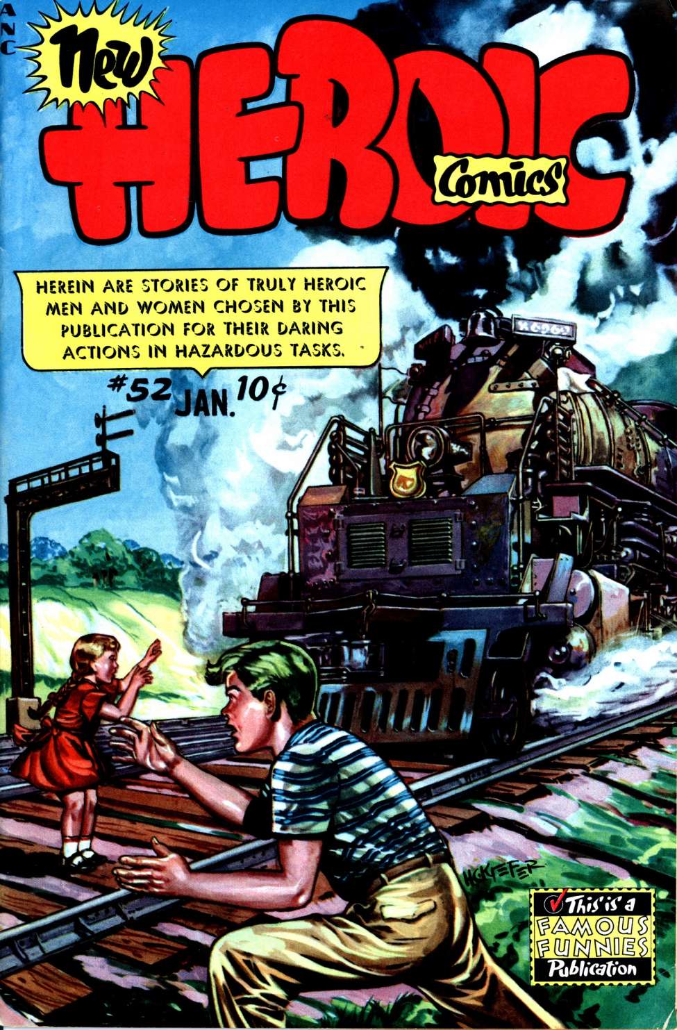Comic Book Cover For Heroic Comics 52