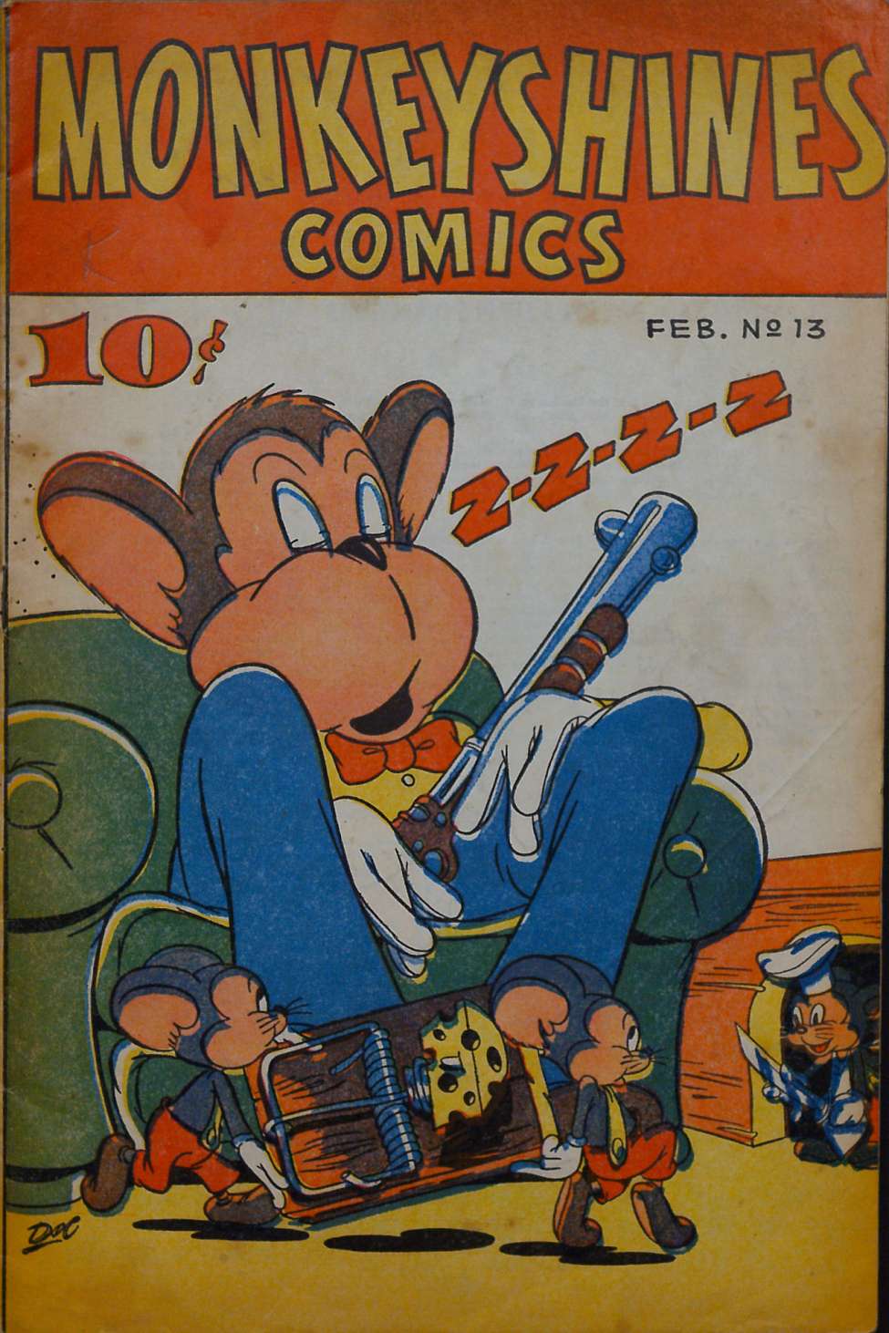 Comic Book Cover For Monkeyshines Comics 13