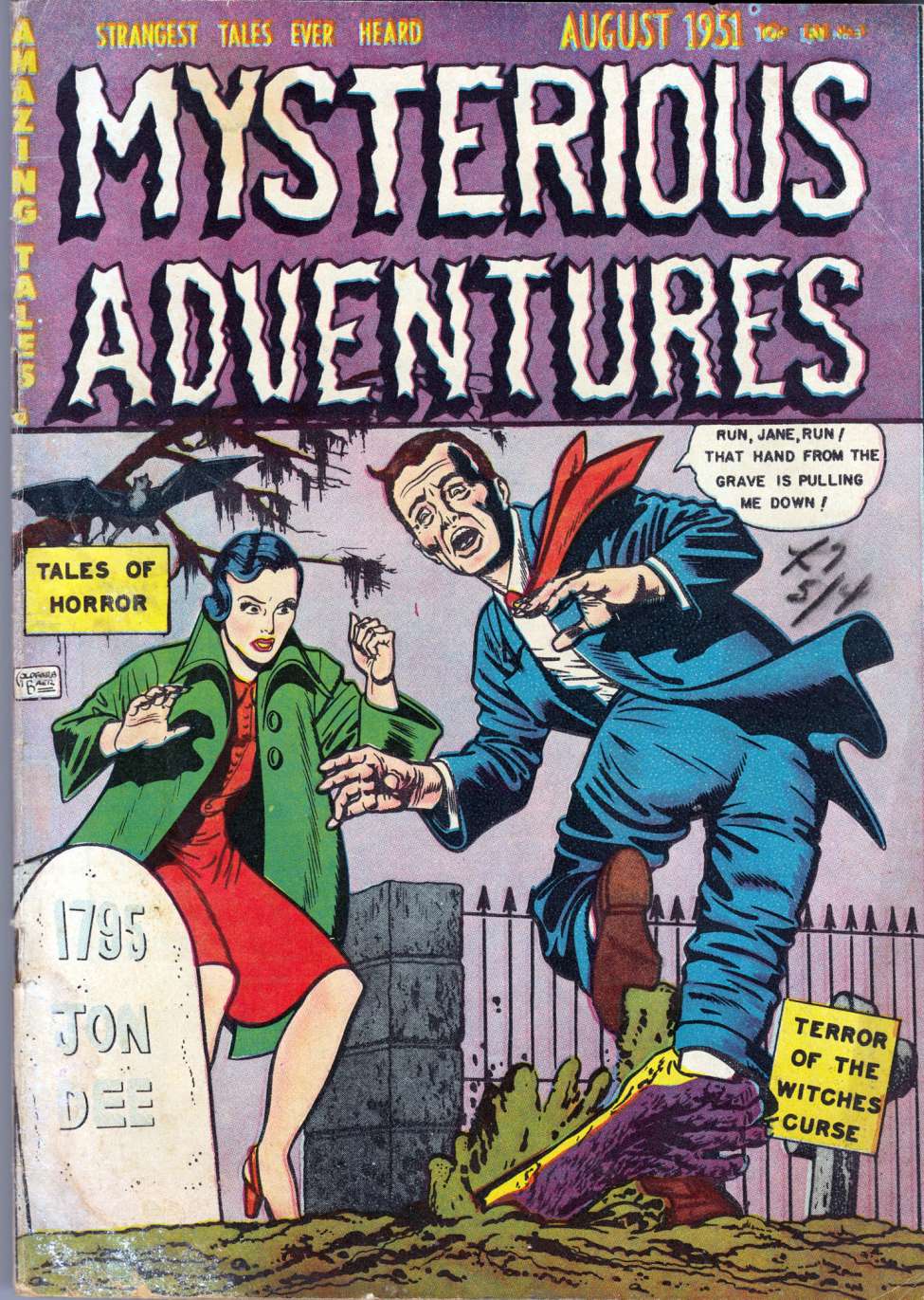 Comic Book Cover For Mysterious Adventures 3 (alt) - Version 2