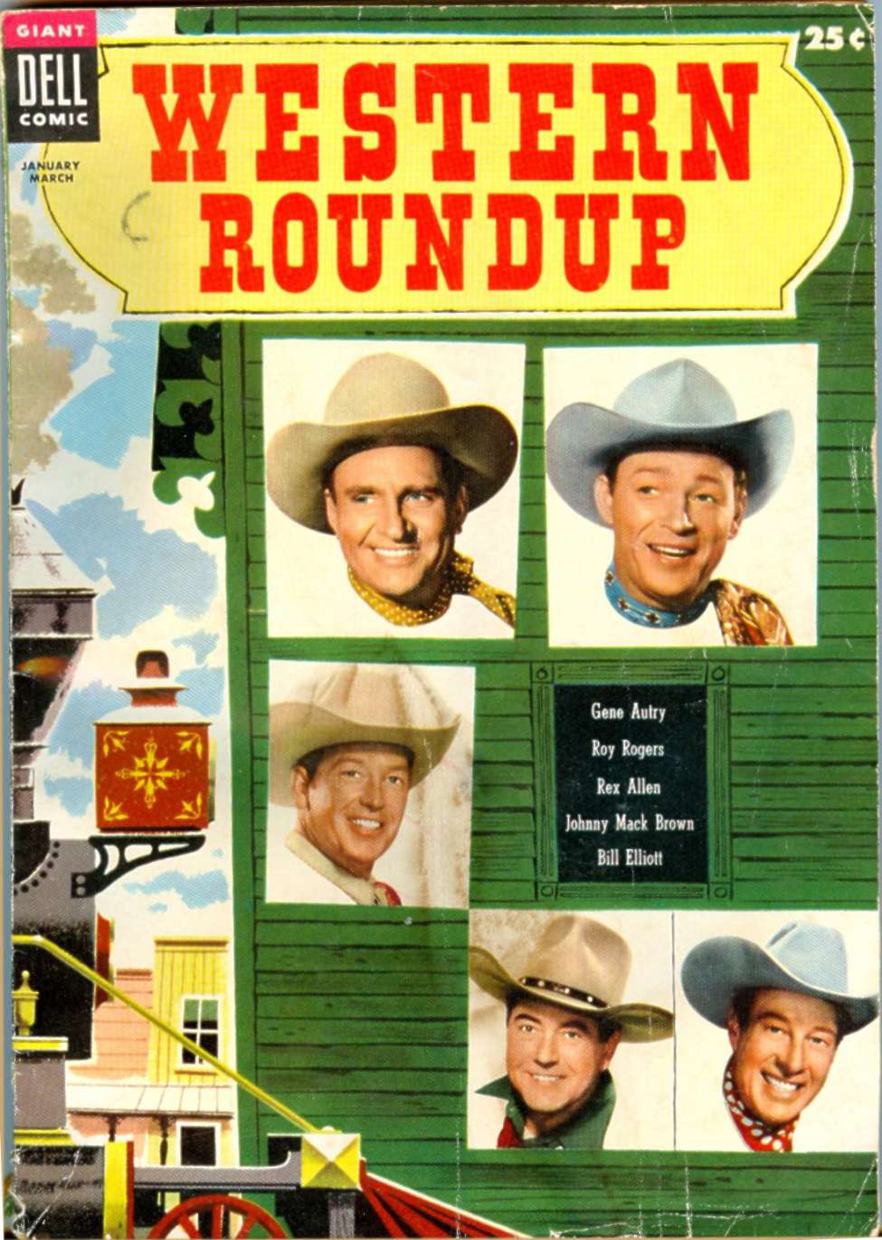 Comic Book Cover For Western Roundup 09