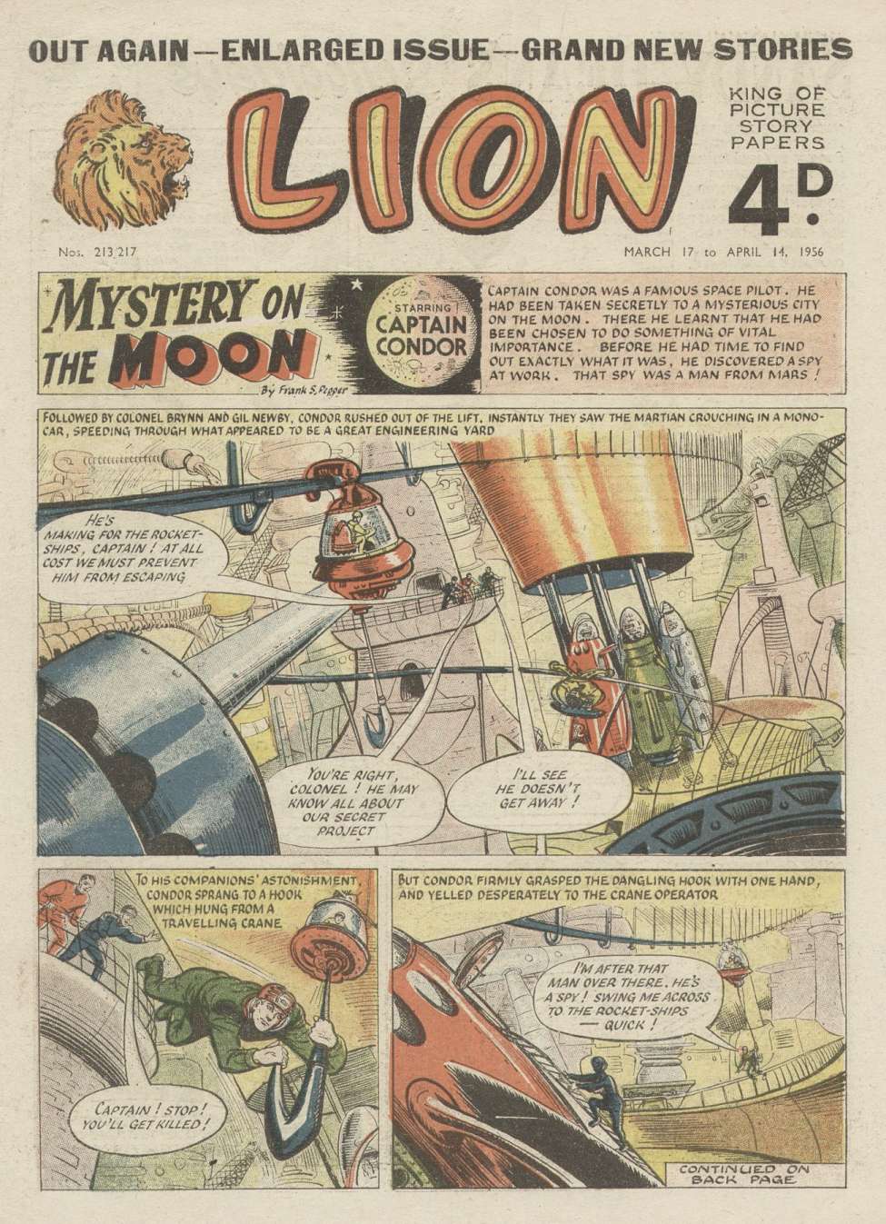 Comic Book Cover For Lion 213-0217