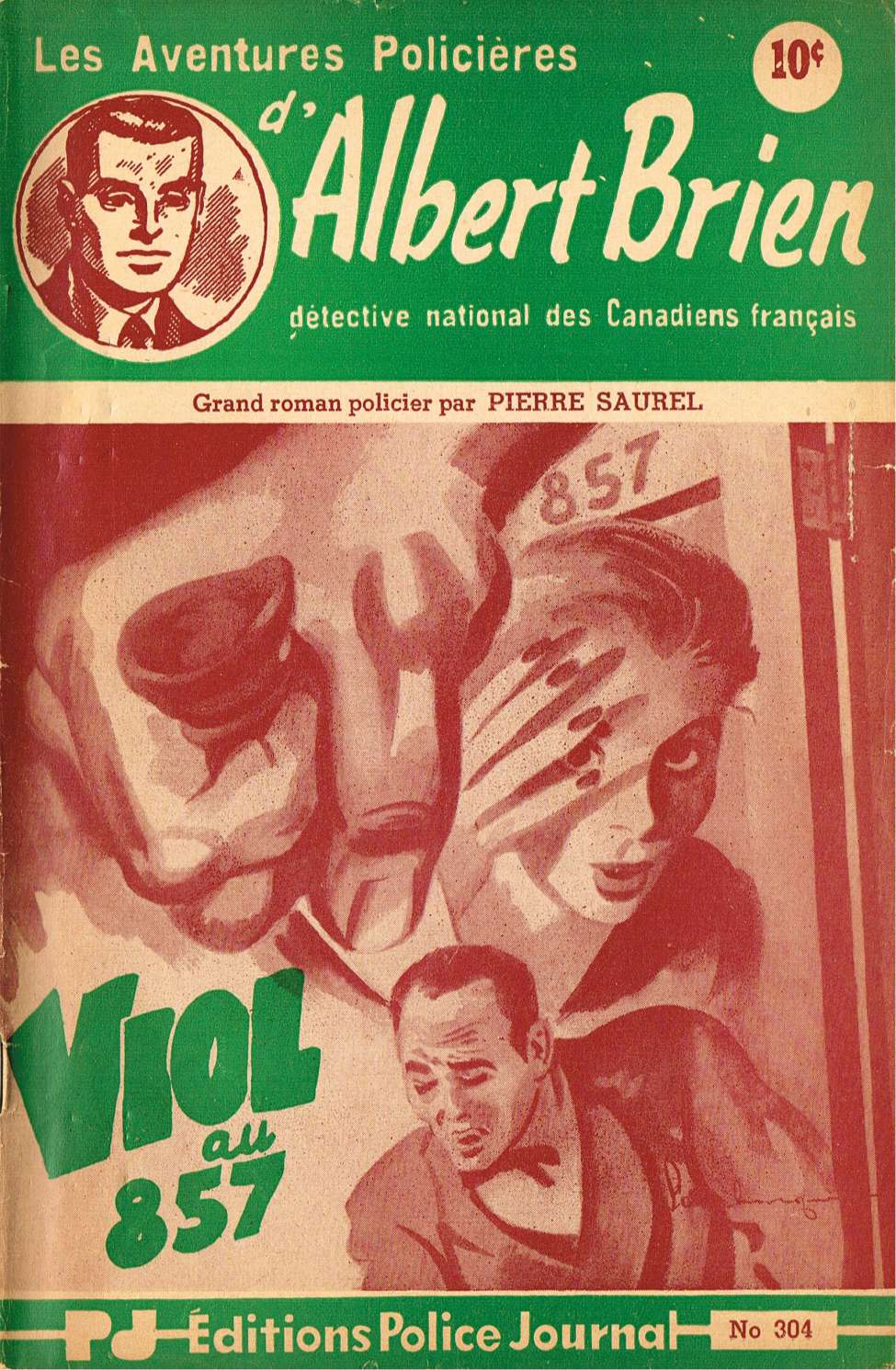 Comic Book Cover For Albert Brien v2 304 - Viol au 857