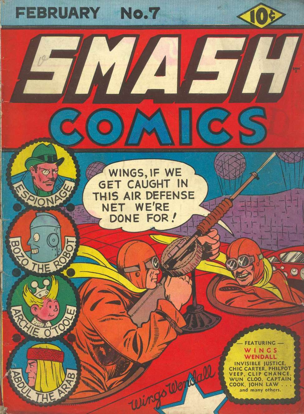 Comic Book Cover For Smash Comics 7 - Version 1