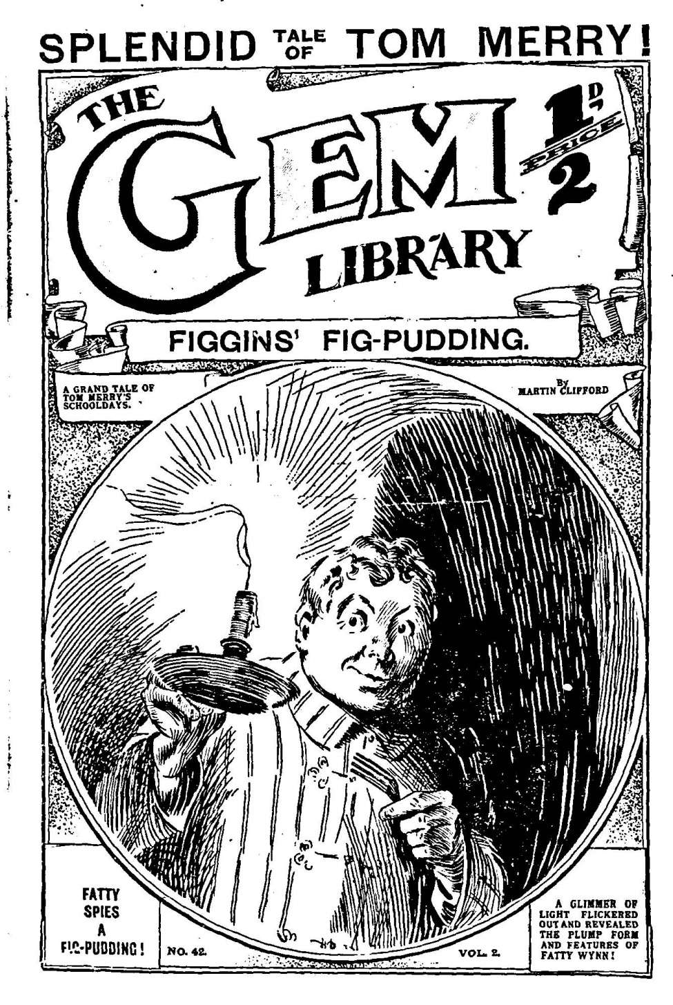 Comic Book Cover For The Gem v1 42 - Figgins’ Fig Pudding