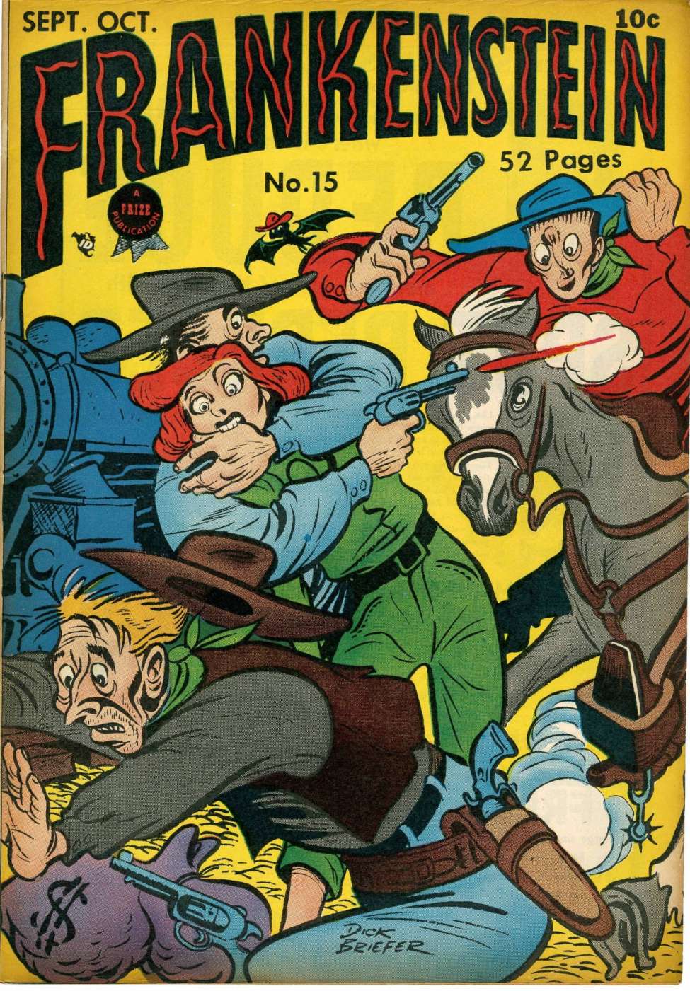 Comic Book Cover For Frankenstein 15