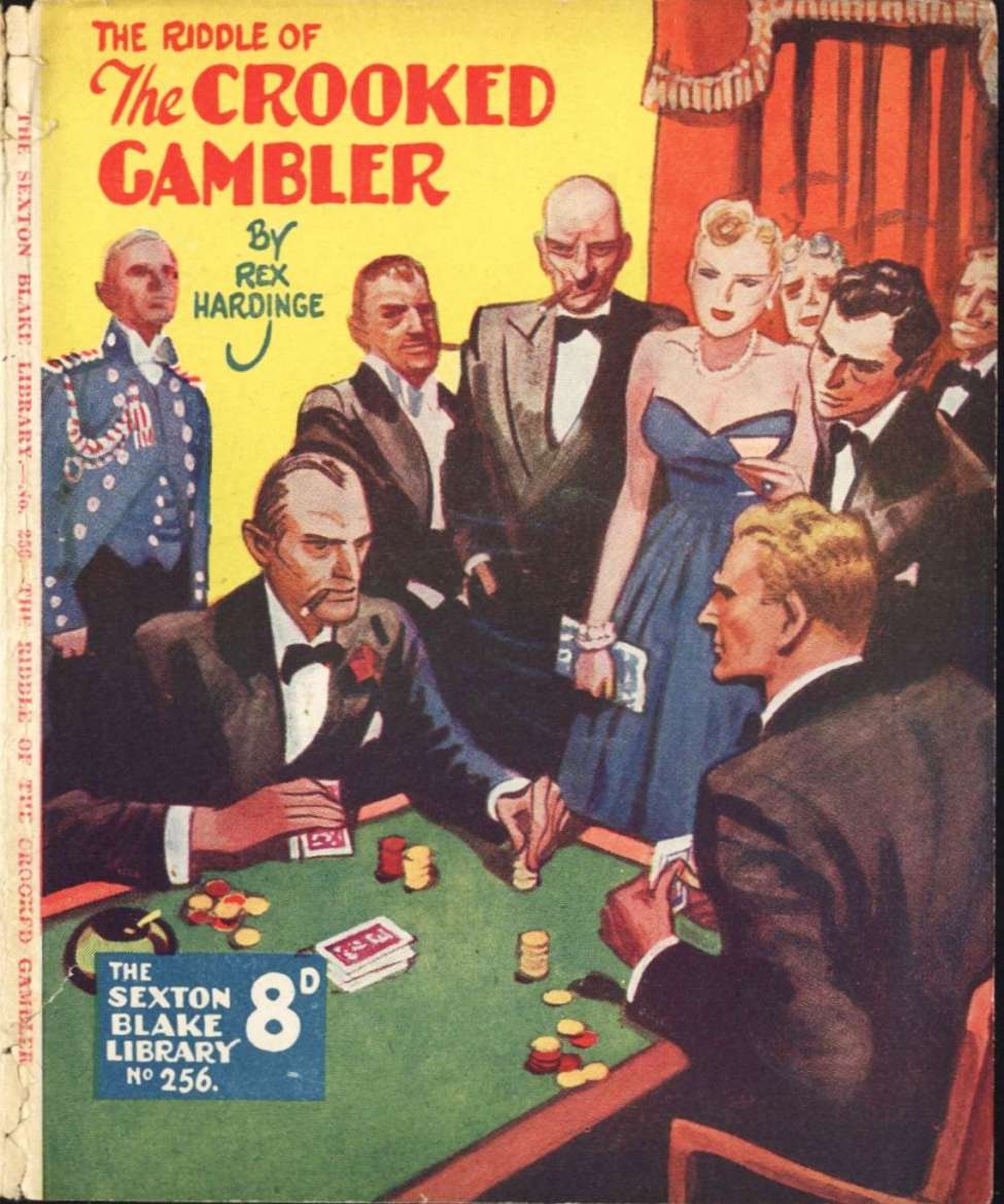 Book Cover For Sexton Blake Library S3 256 - The Riddle of the Crooked Gambler