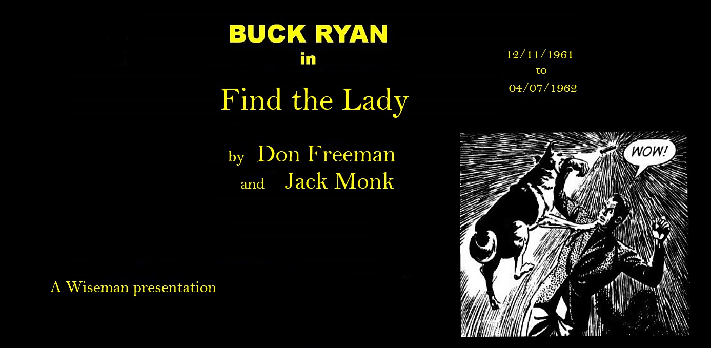 Comic Book Cover For Buck Ryan 78a - Find The Lady