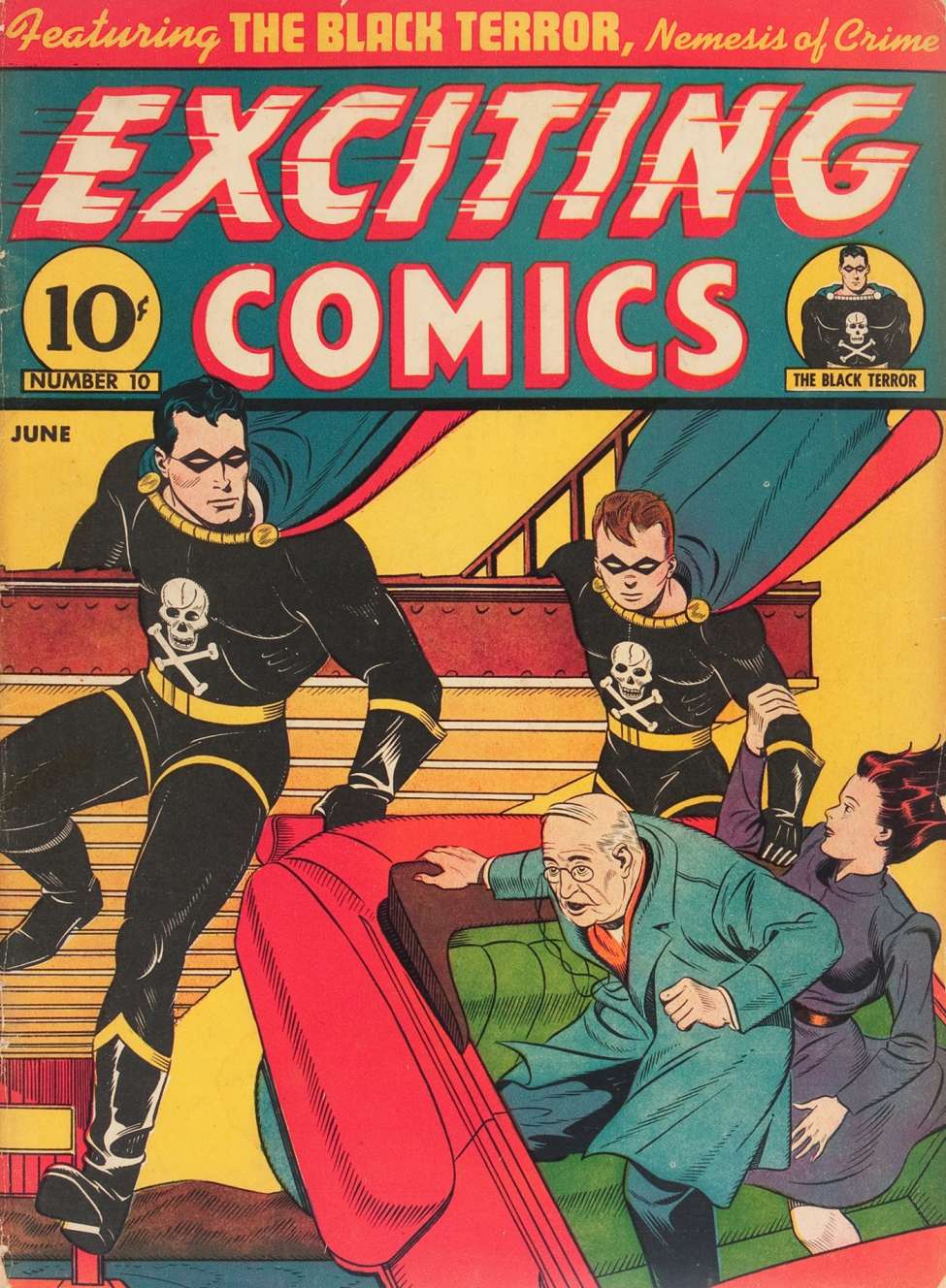 Comic Book Cover For Exciting Comics 10 - Version 1
