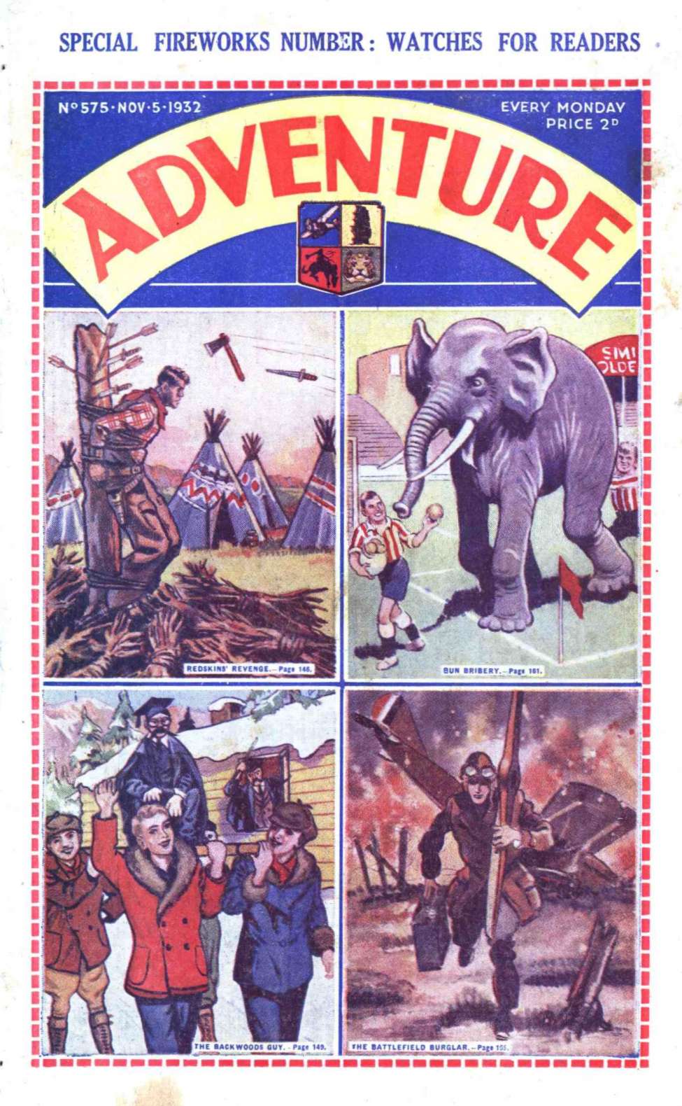 Comic Book Cover For Adventure 575