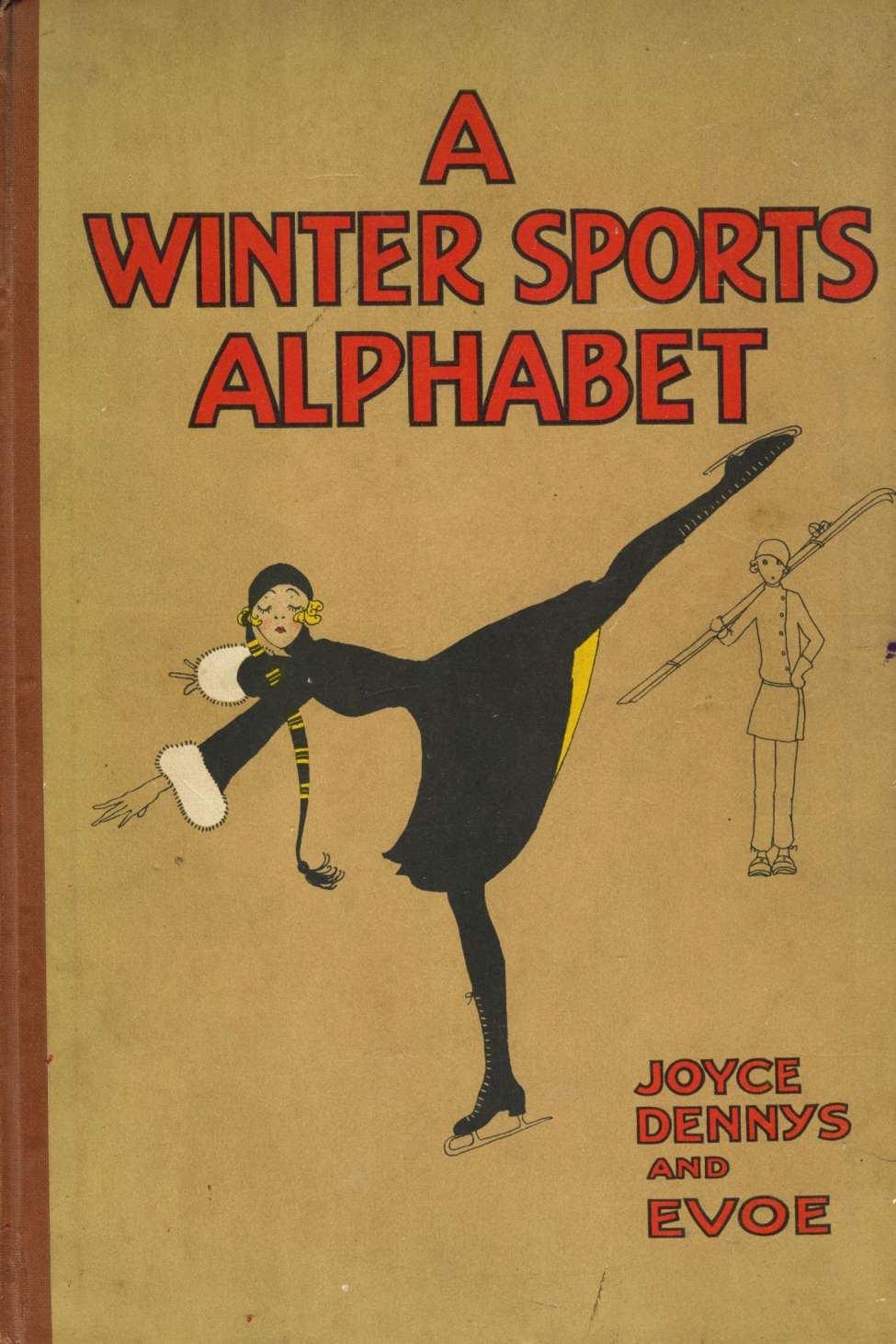 Comic Book Cover For A Winter Sports Alphabet