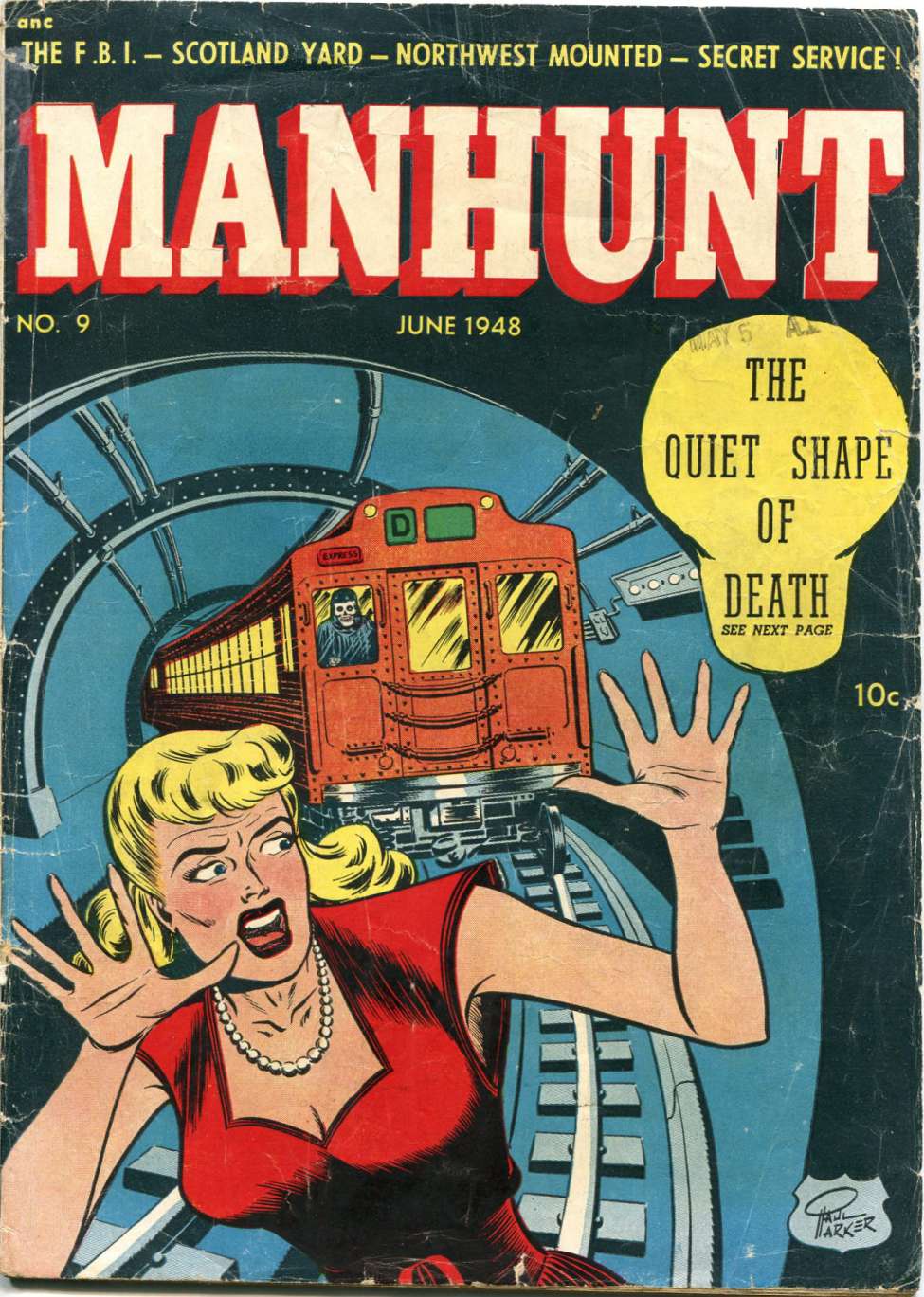 Comic Book Cover For Manhunt 9