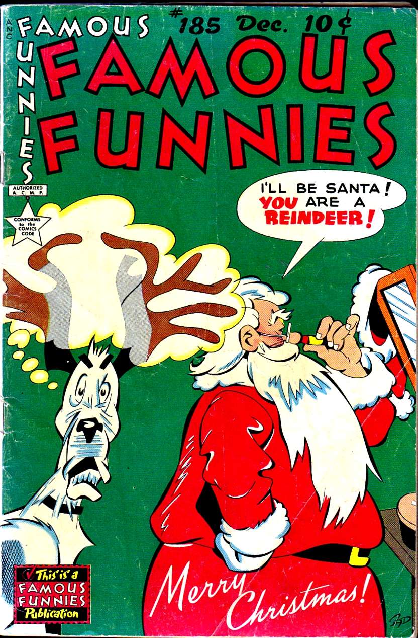 Comic Book Cover For Famous Funnies 185