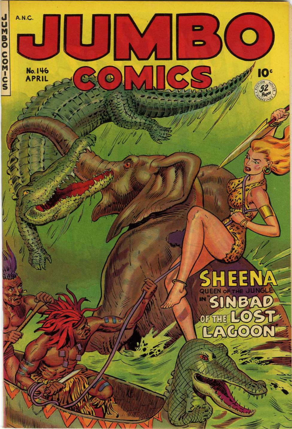 Comic Book Cover For Jumbo Comics 146