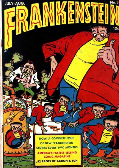 Comic Book Cover For Frankenstein 3