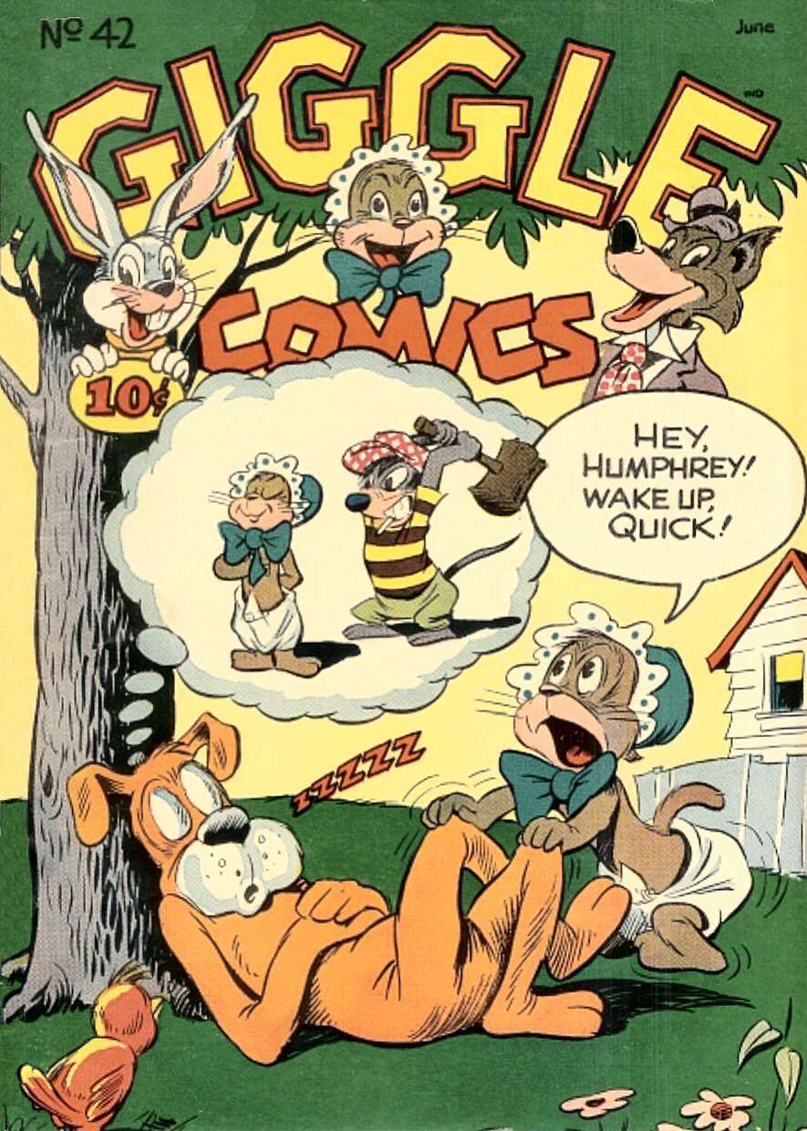 Comic Book Cover For Giggle Comics 42