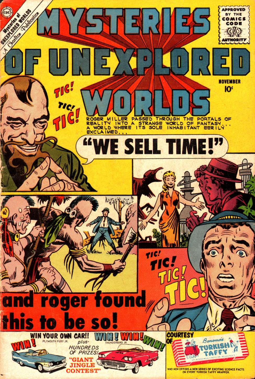 Comic Book Cover For Mysteries of Unexplored Worlds 21