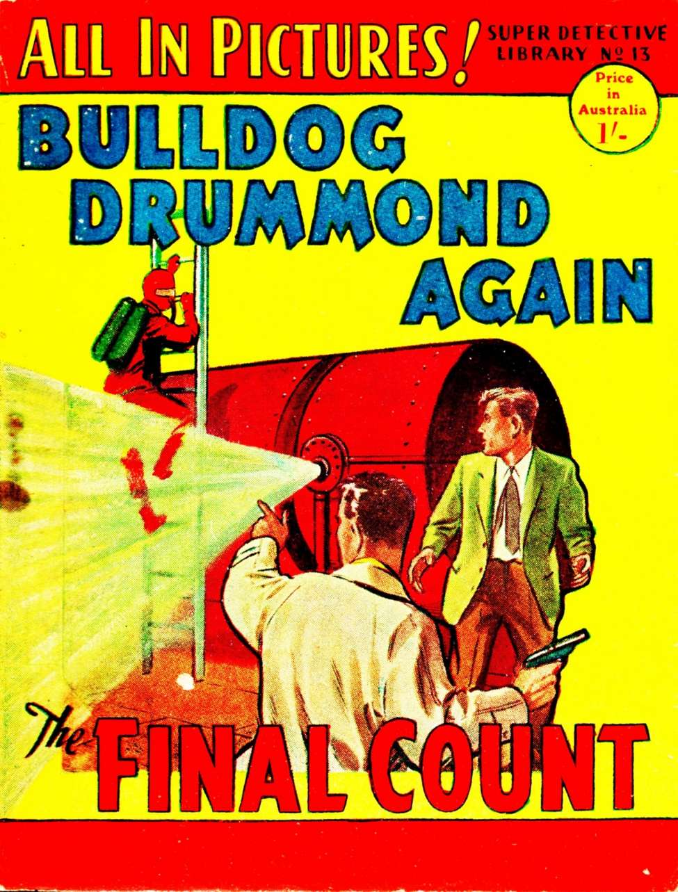 Comic Book Cover For Super Detective Library 13 - Bulldog Drummond Again