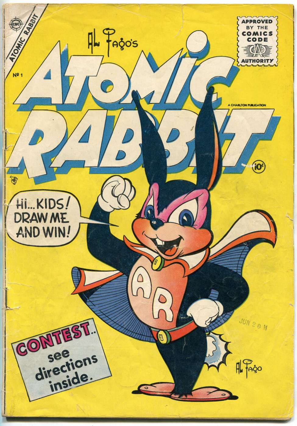 Comic Book Cover For Atomic Rabbit 1